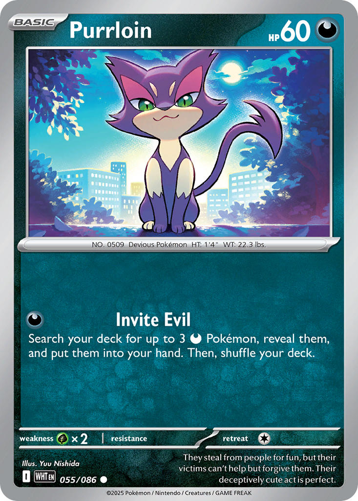 Purrloin - 055/086 - Common - Reverse Holo