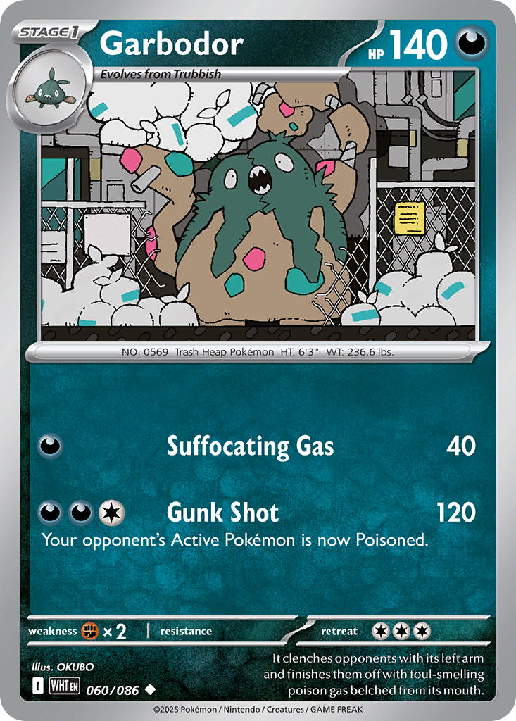 Garbodor - 060/086 - Uncommon - Reverse Holo