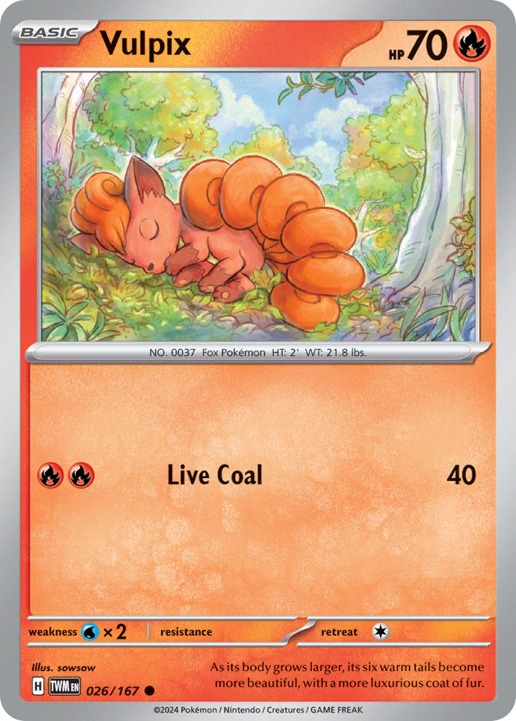 Vulpix - 026/167 - Common - Reverse Holo