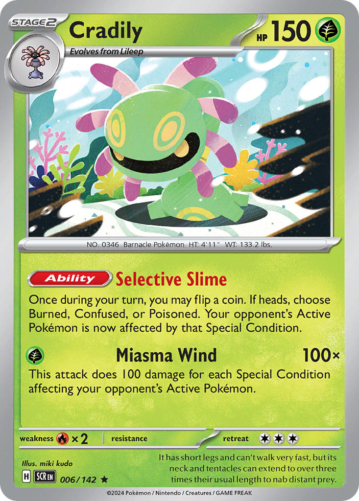 Cradily - 006/142 - Rare