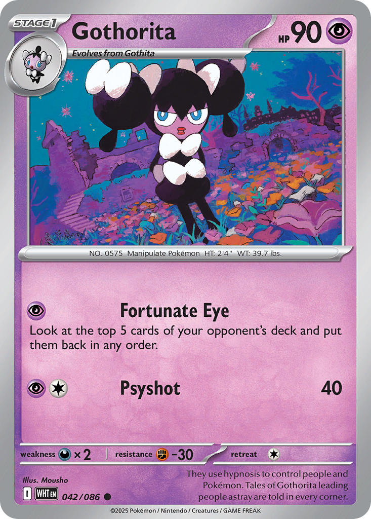 Gothorita - 042/086 - Common - Reverse Holo