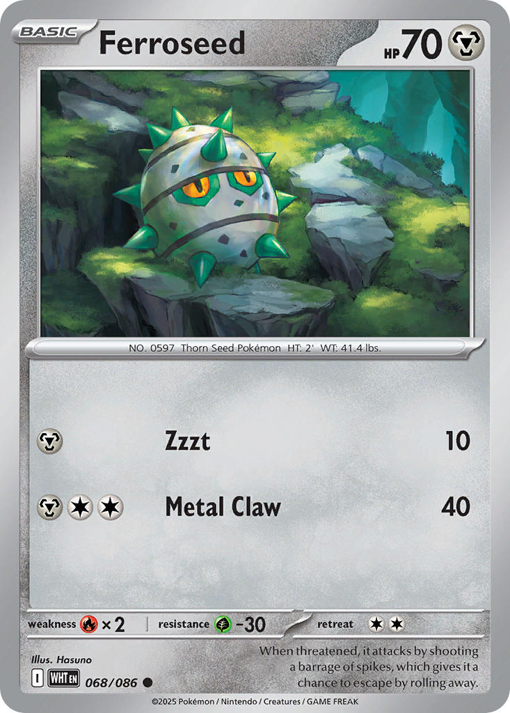 Ferroseed - 068/086 - Common - Reverse Holo