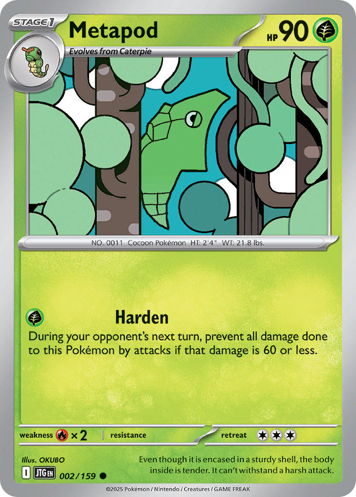 Metapod - 002/159 - Common - Reverse Holo