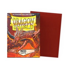 Dragon Shield Sleeves: Matte Red (Box of 100)