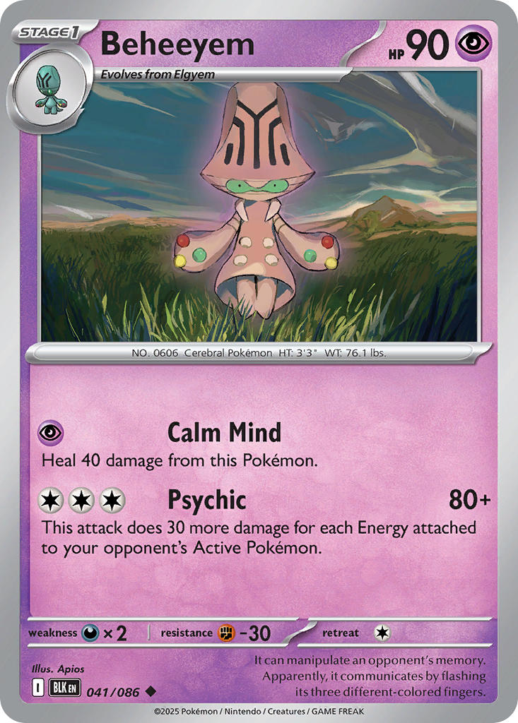 Beheeyem - 041/086 - Uncommon - Reverse Holo