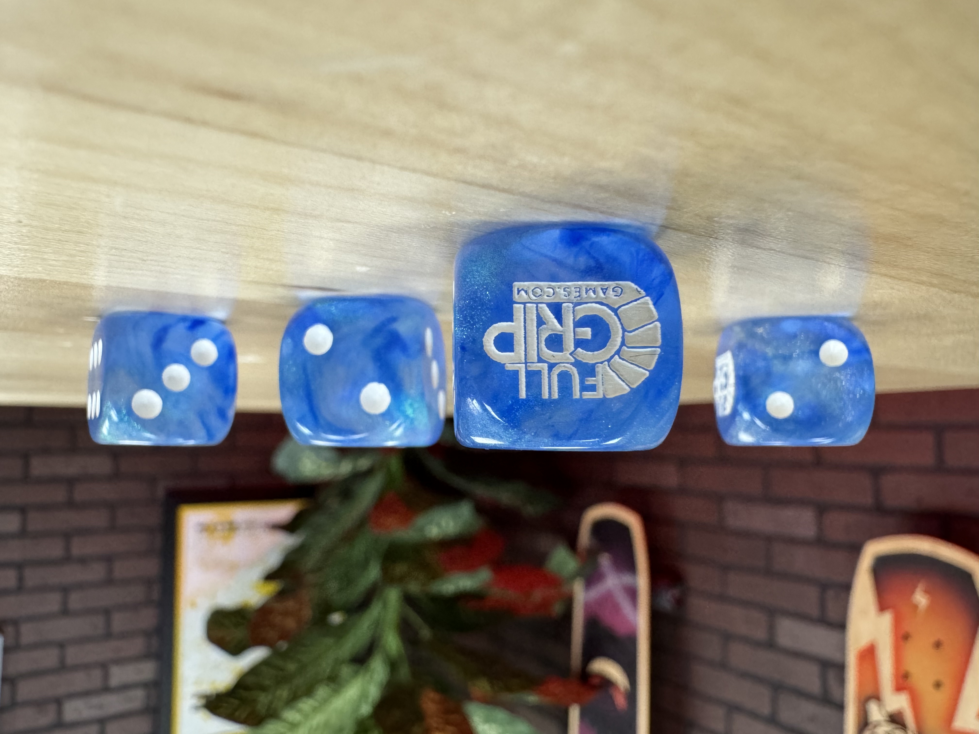 Full Grip Games Dice - 4 Pack (Blue)