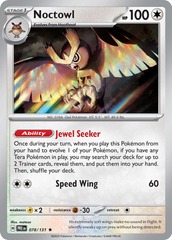 Noctowl (Master Ball Pattern) - 078/131 - Rare - Reverse Holo