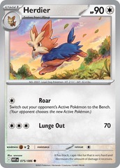 Herdier (Poke Ball Pattern) - 075/086 - Common - Holo