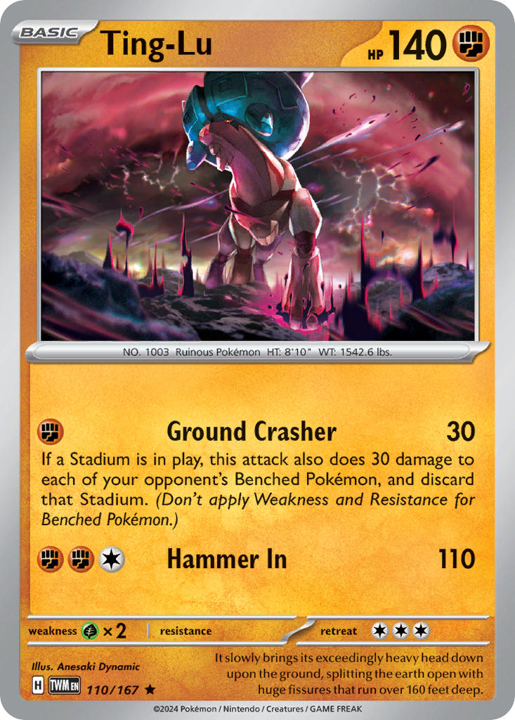 Ting-Lu - 110/167 - Rare - Reverse Holo