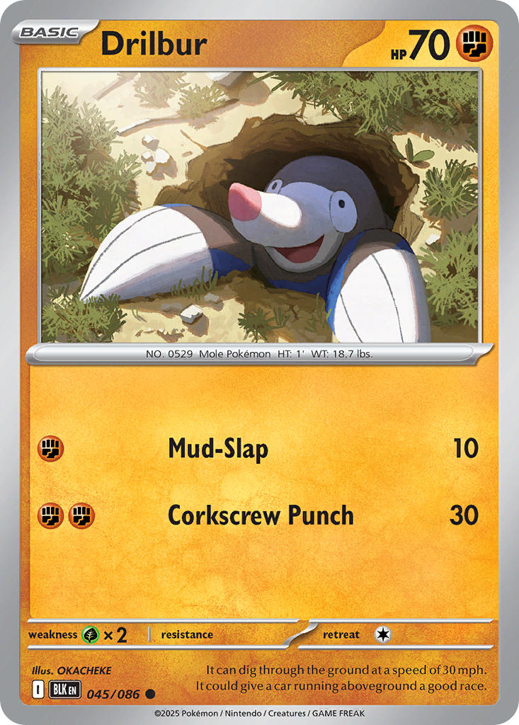 Drilbur - 045/086 - Common - Reverse Holo