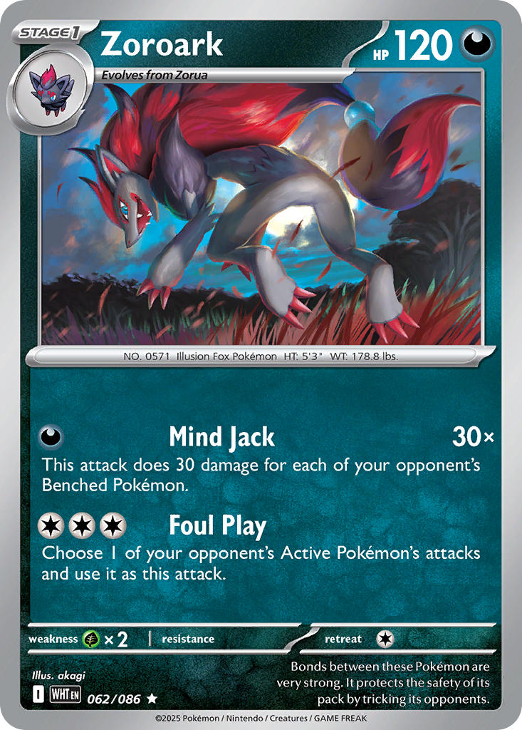 Zoroark - 062/086 - Holo Rare