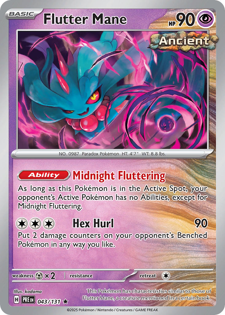 Flutter Mane - 043/131 - Rare - Reverse Holo