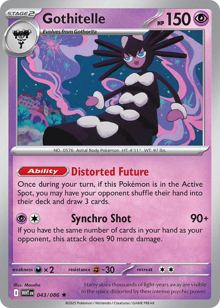 Gothitelle - 043/086 - Rare - Reverse Holo