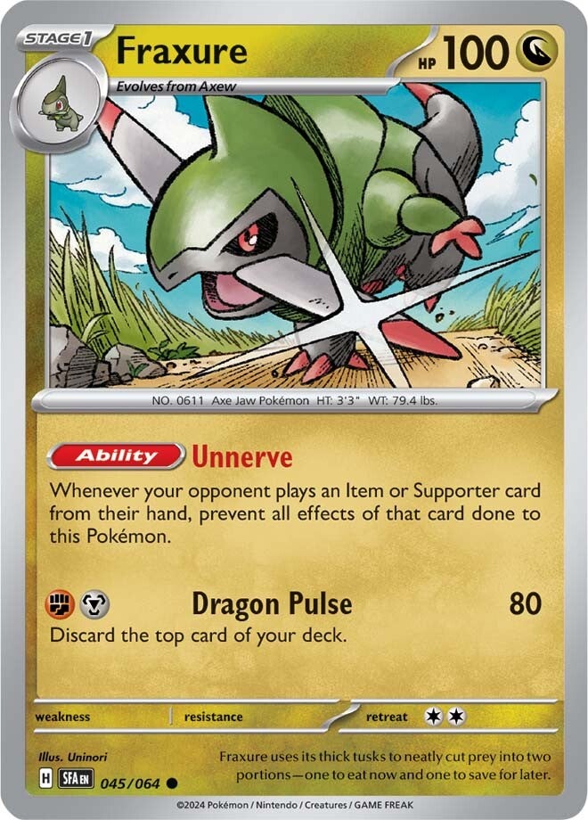 Fraxure - 045/064 - Common - Reverse Holo