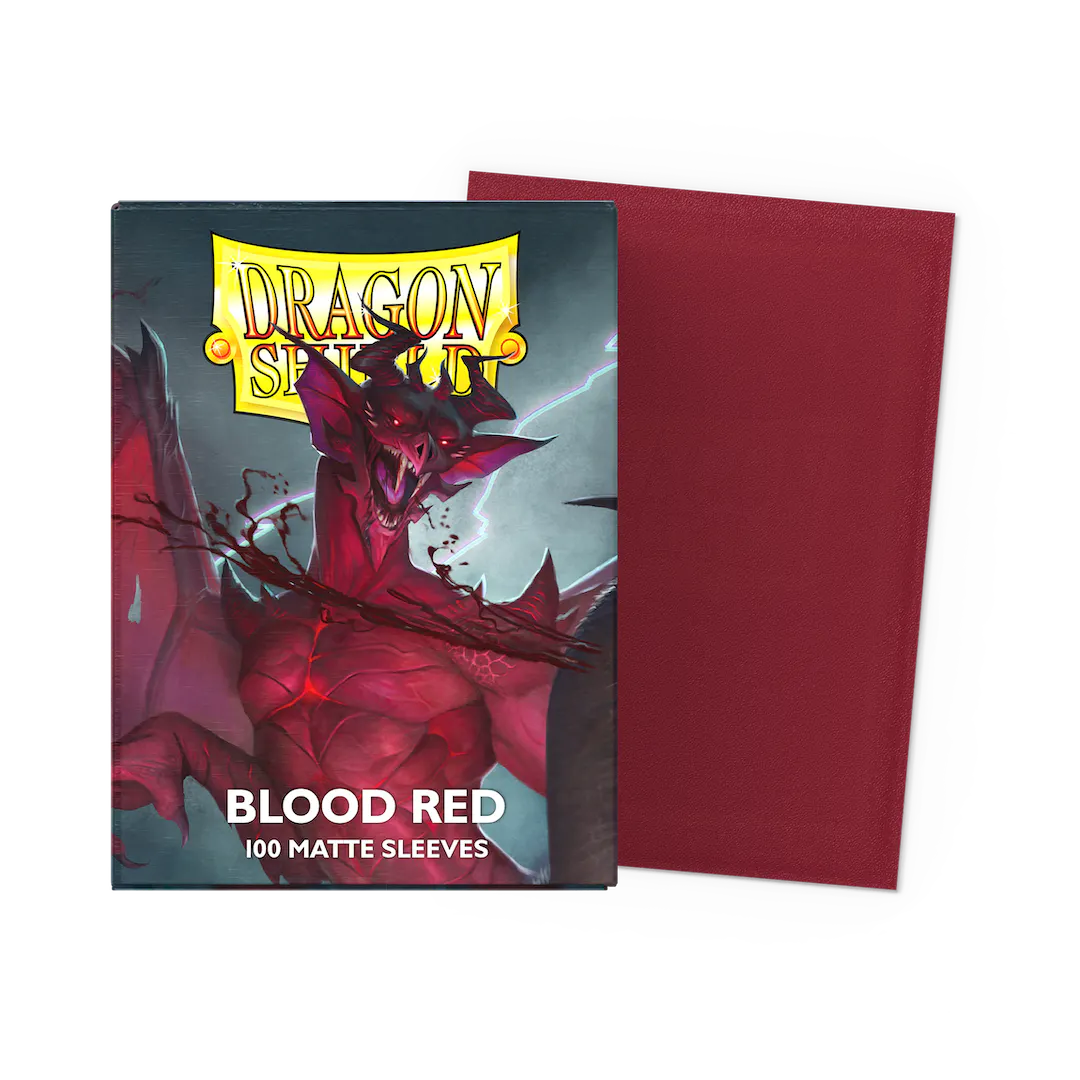 Dragon Shield Sleeves: Matte Blood Red (Box of 100)