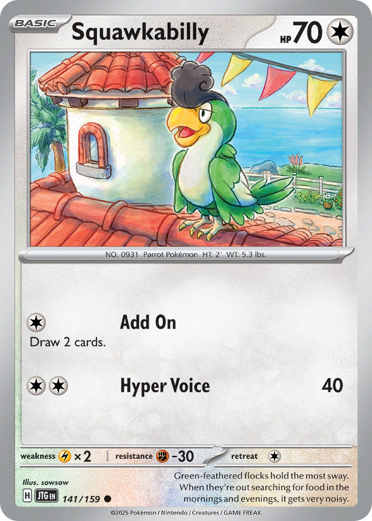 Squawkabilly - 141/159 - Common - Reverse Holo