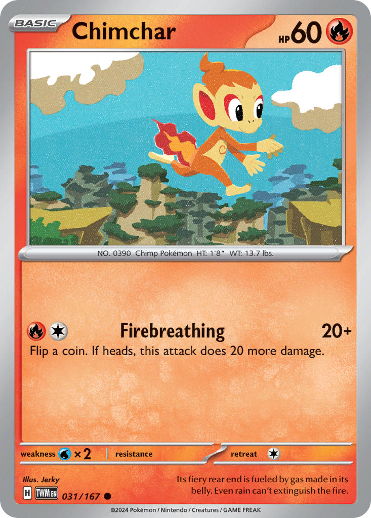 Chimchar - 031/167 - Common - Reverse Holo