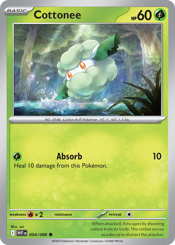 Cottonee - 004/086 - Common - Reverse Holo