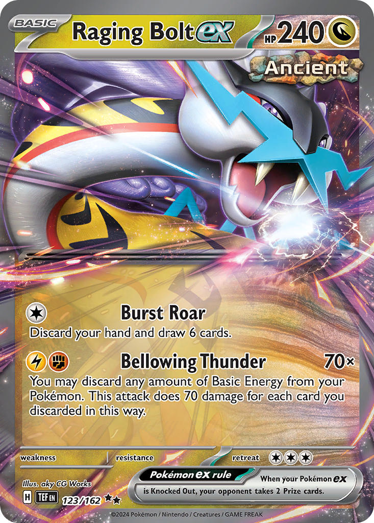Raging Bolt ex - 123/162 - Double Rare