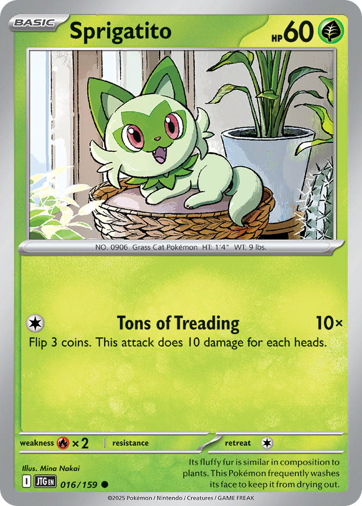 Sprigatito - 016/159 - Common - Reverse Holo