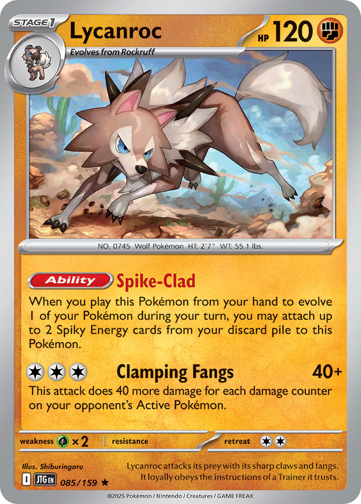 Lycanroc - 085/159 - Rare