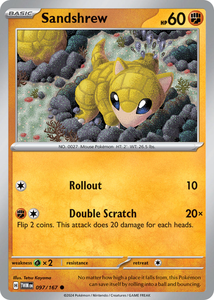 Sandshrew - 097/167 - Common - Reverse Holo