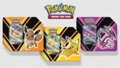 V Powers Tin - Set of 3 (Eevee, Pikachu & Eternatus)