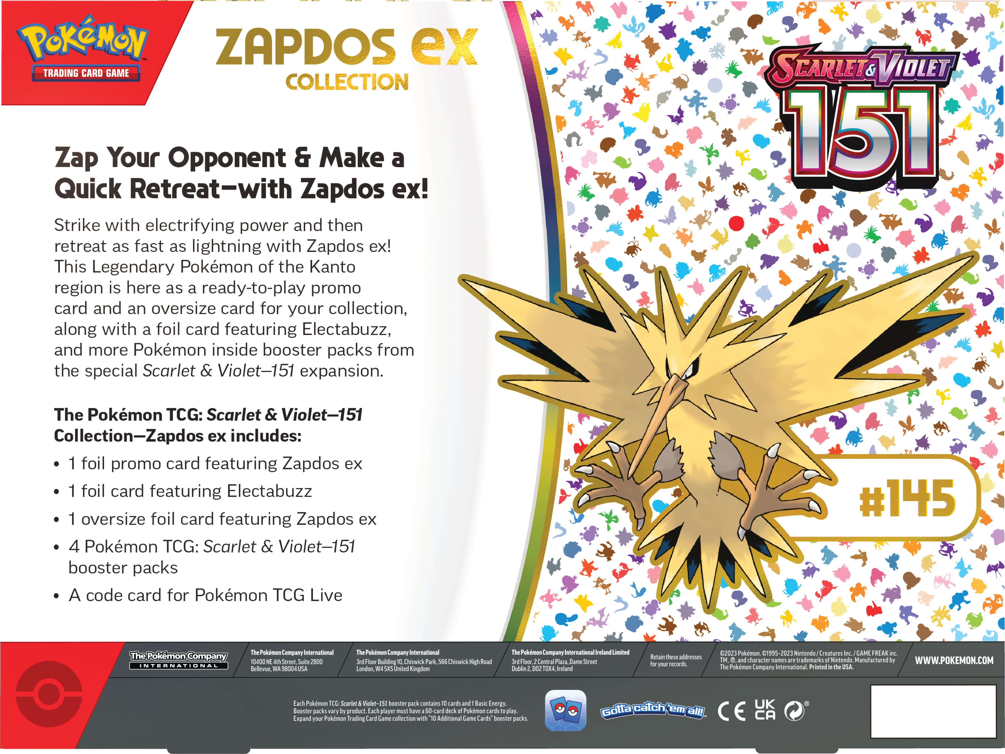 Scarlet & Violet—151 Zapdos ex Collection