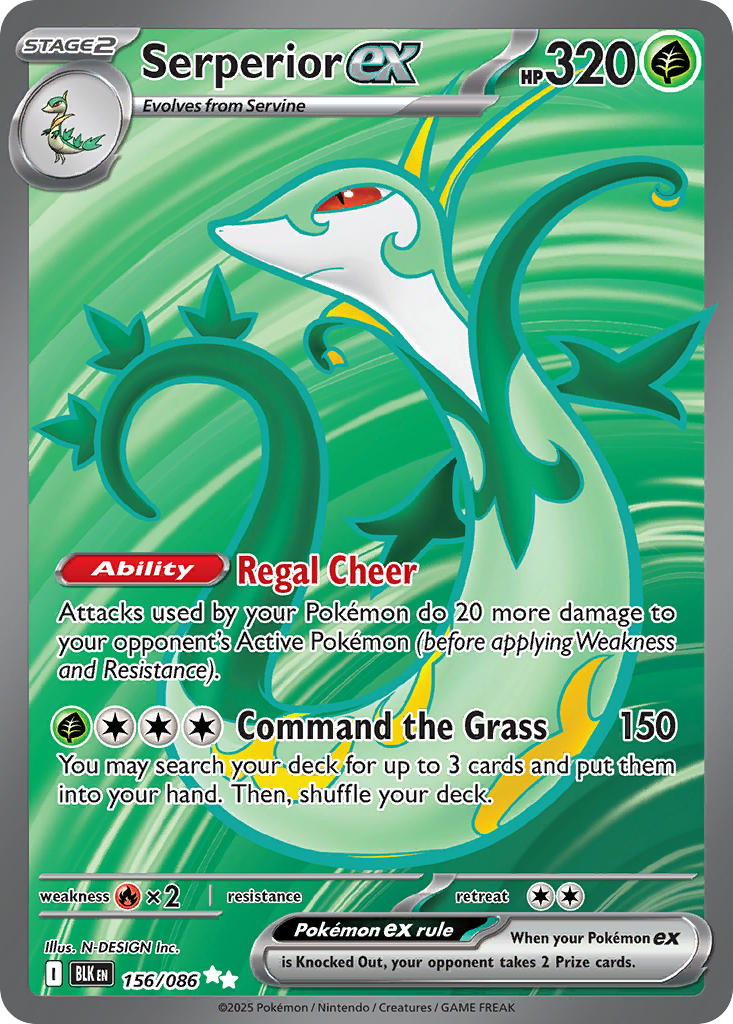 Serperior ex - 156/086 - Secret Rare