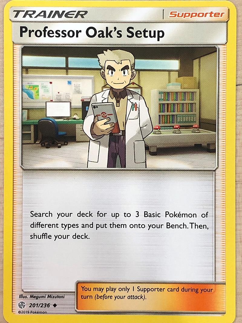 Professor Oaks Setup - 201/236 - Uncommon