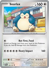 Snorlax - 136/167 - Uncommon - Reverse Holo