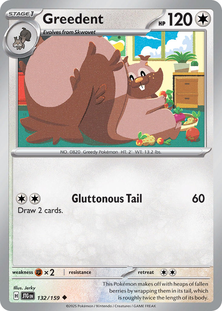 Greedent - 132/159 - Uncommon