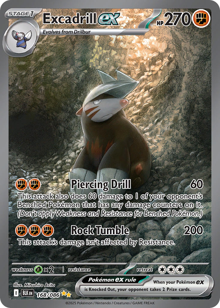 Excadrill ex - 168/086 - Special Illustration Rare