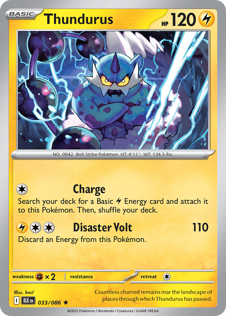 Thundurus - 033/086 - Holo Rare