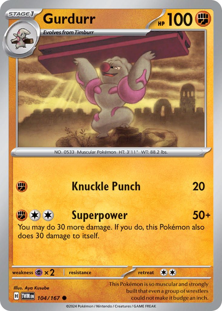 Gurdurr - 104/167 - Common - Reverse Holo