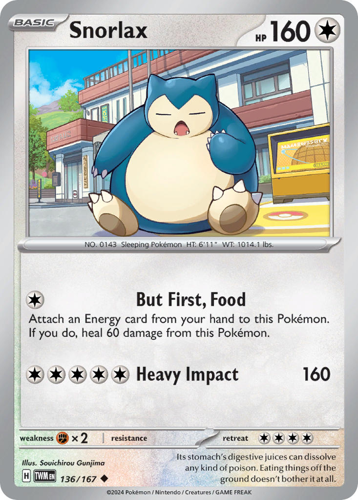 Snorlax - 136/167 - Uncommon