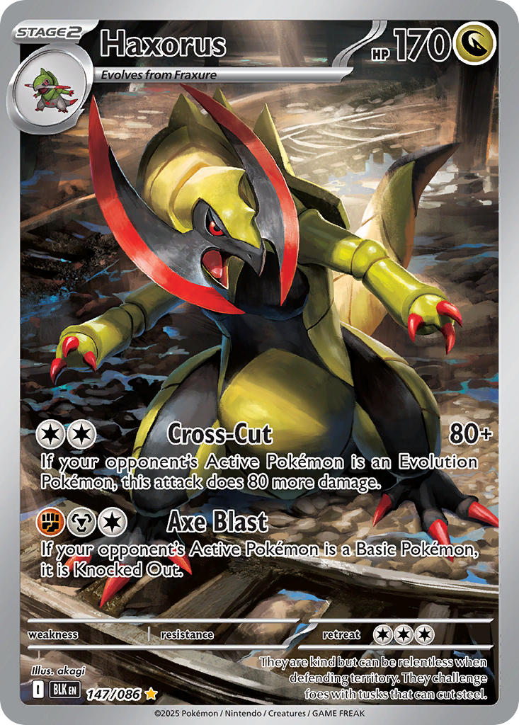 Haxorus - 147/086 - Illustration Rare