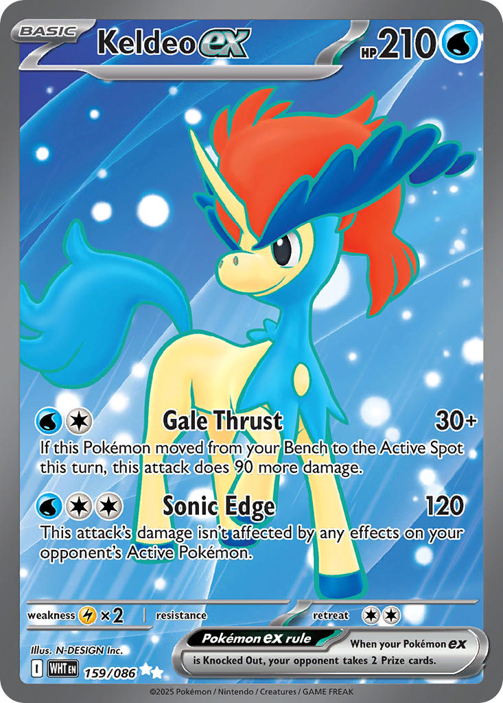 Keldeo ex - 159/086 - Ultra Rare