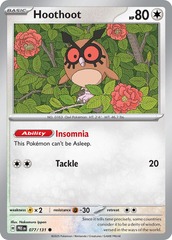 Hoothoot (Poke Ball Pattern) - 077/131 - Common - Reverse Holo