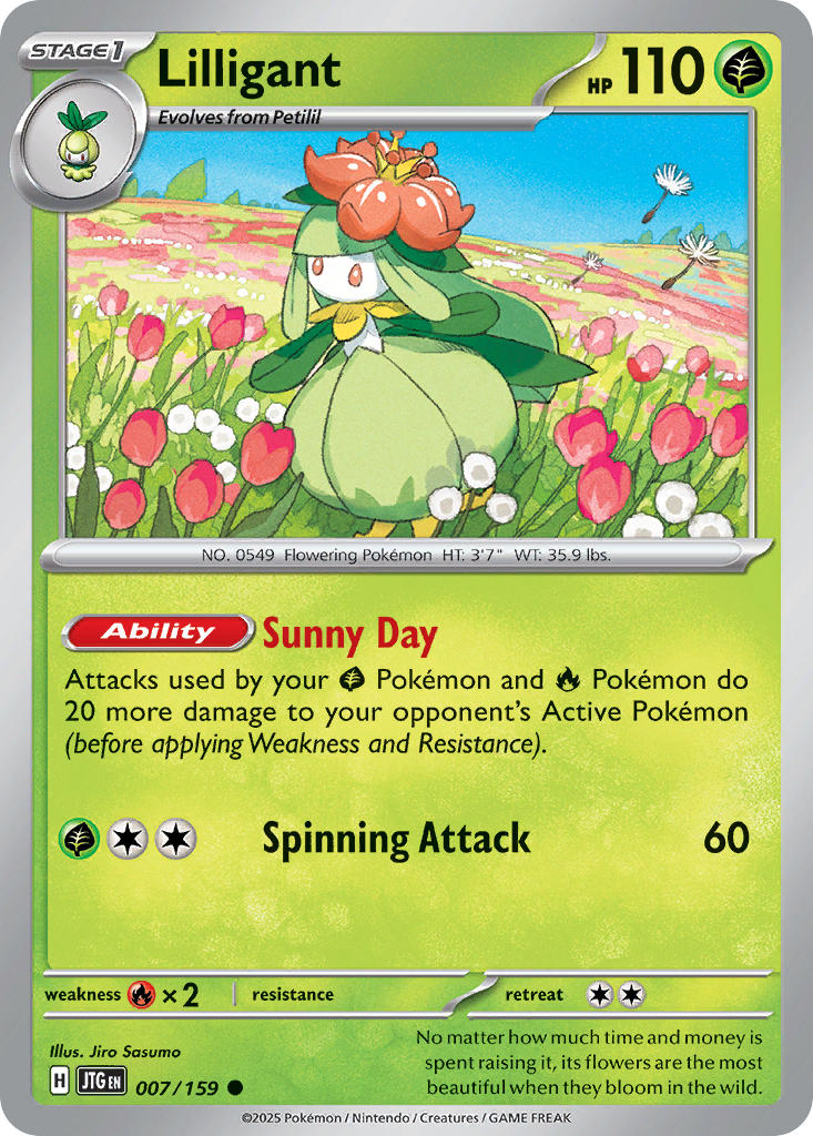 Lilligant - 007/159 - Common - Reverse Holo