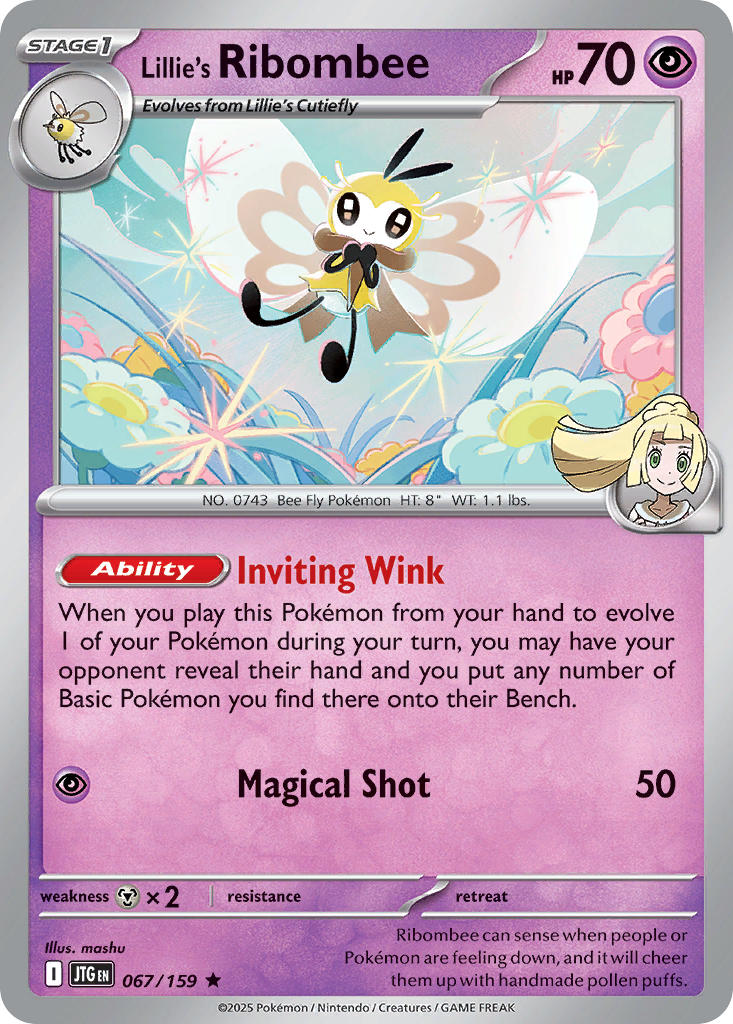 Lillies Ribombee - 067/159 - Rare - Reverse Holo