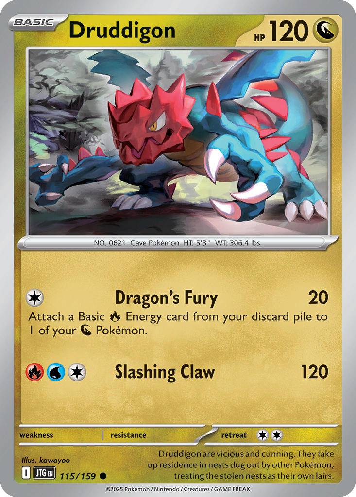 Druddigon - 115/159 - Common - Reverse Holo
