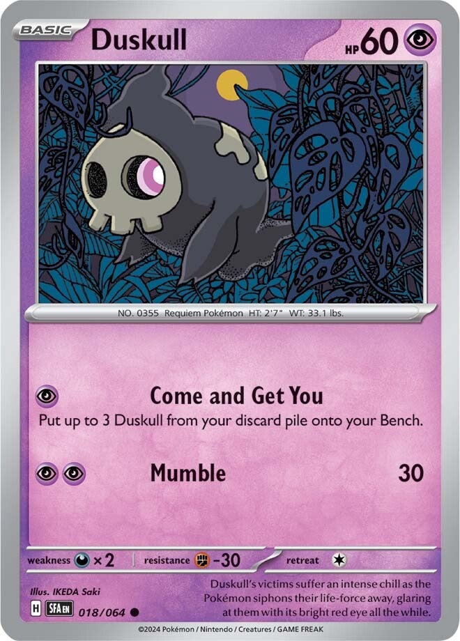 Duskull - 018/064 - Common - Reverse Holo