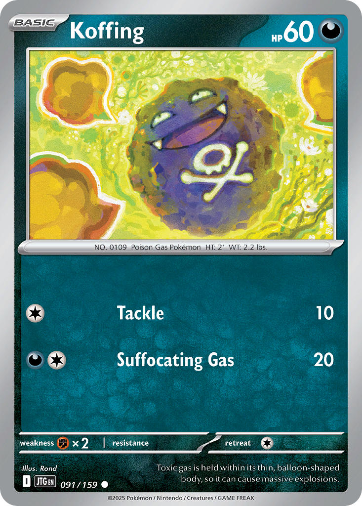 Koffing - 091/159 - Common - Reverse Holo