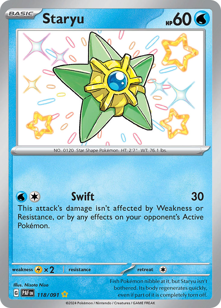 Staryu - 118/091 - Shiny Rare