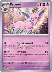 Espeon (Master Ball Pattern) - 033/131 - Rare - Reverse Holo