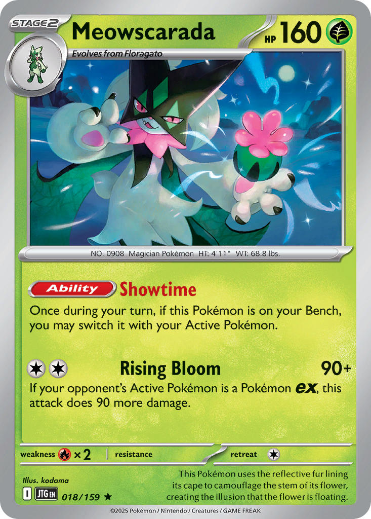 Meowscarada - 018/159 - Rare - Reverse Holo