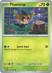 Phantump - 012/167 - Common - Reverse Holo