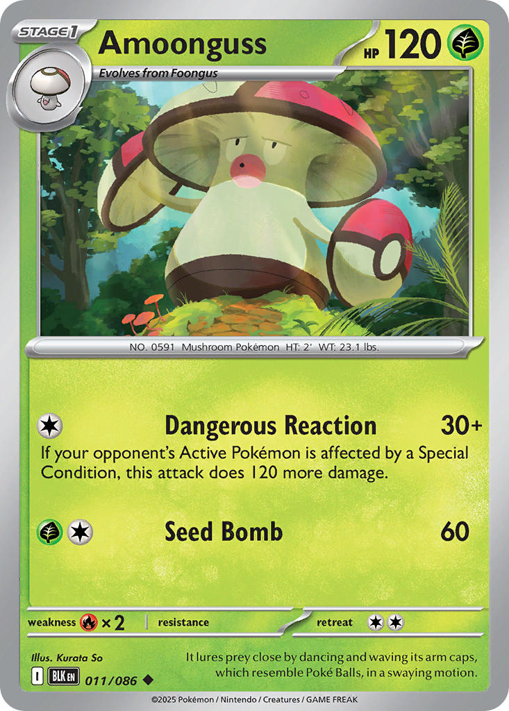 Amoonguss - 011/086 - Uncommon - Reverse Holo