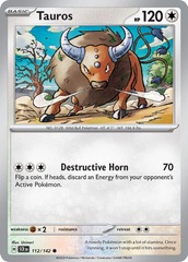 Tauros - 112/142 - Common - Reverse Holo